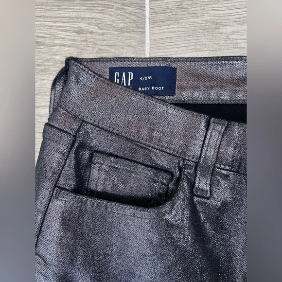 GAP high-rise Baby Boot jeans size 4/27R NWOT - Picture 2 of 10
